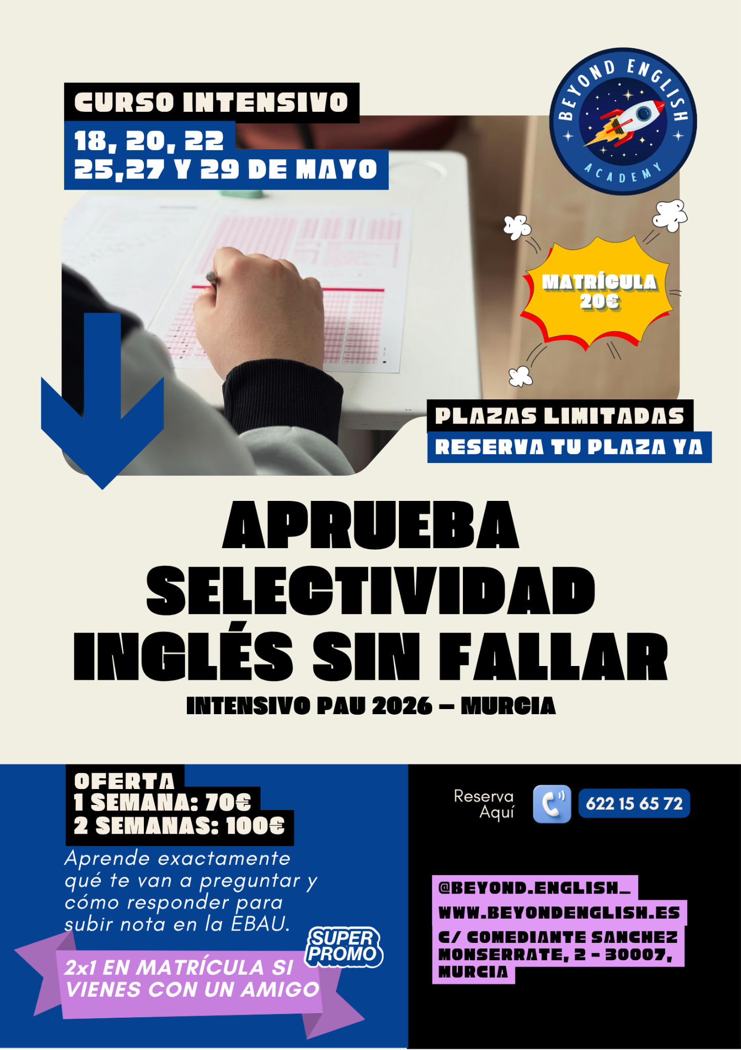 Campaña Selectividad de Beyond English