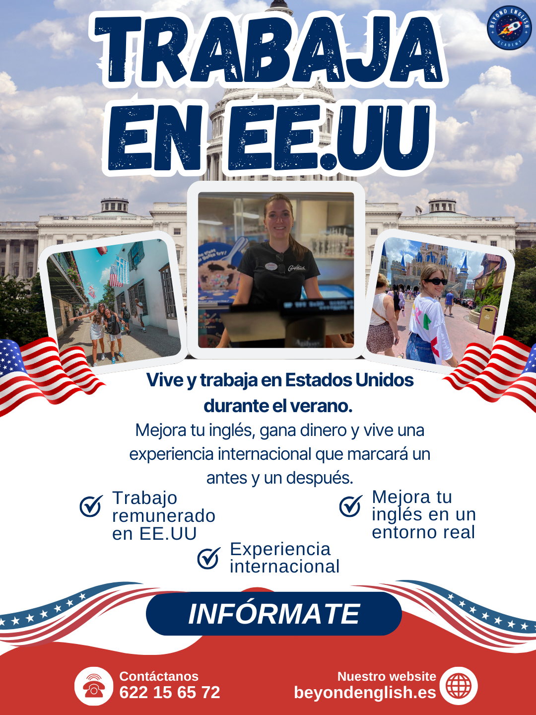 Trabaja en Estados Unidos con Beyond English